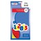 Creative Start Vinyl Repositionable Self-Adhesive Letters and Numbers, 2", Fun Font, Red, Yellow and Blue, 399 count
